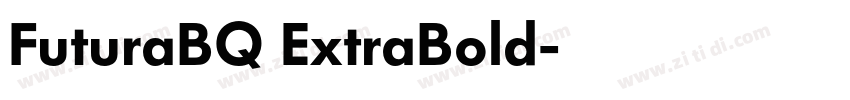 FuturaBQ ExtraBold字体转换